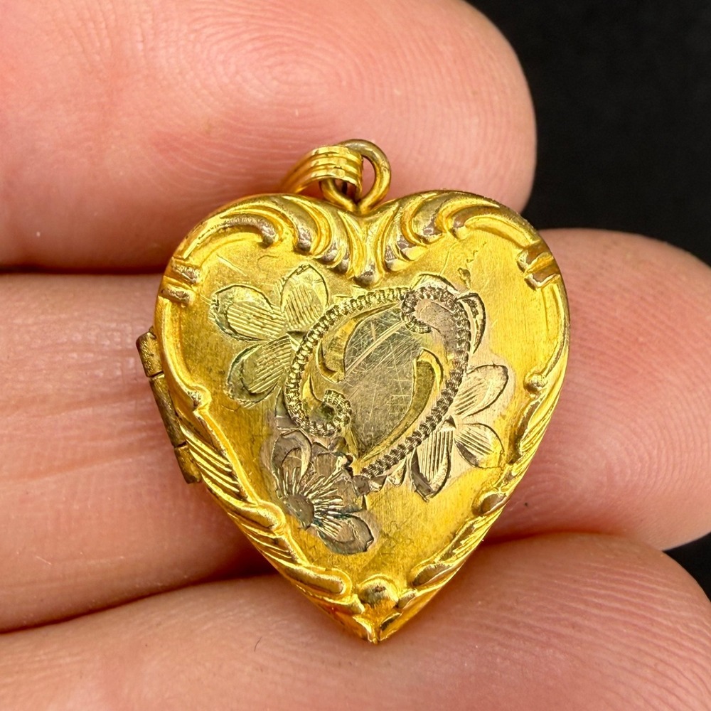 Vintage Gold Filled Heart Locket